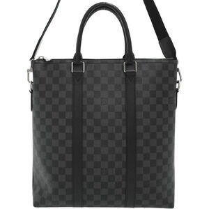 Louis Vuitton Damier Graphite Black Anton Tote shoulder strap 2Way bag